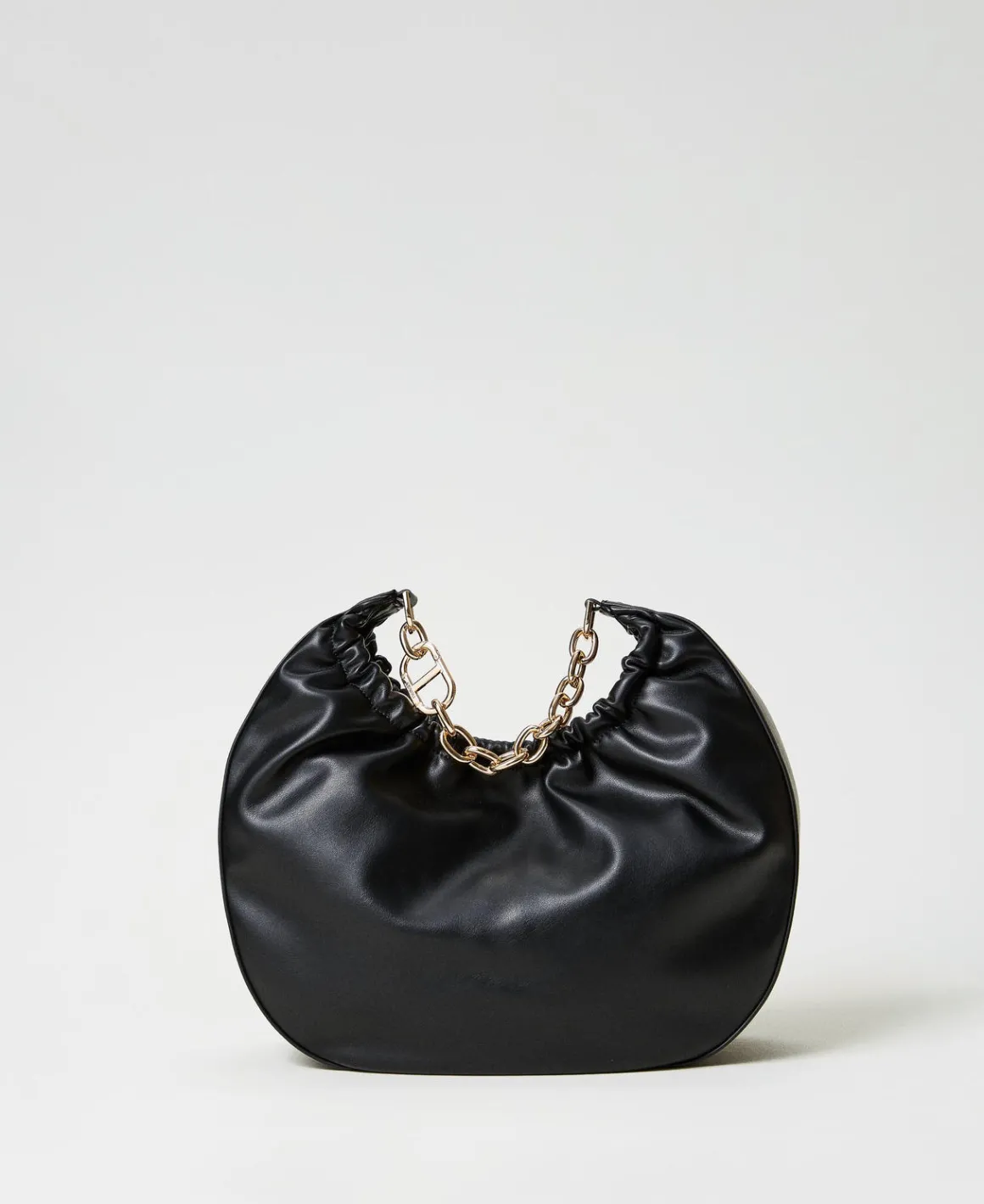 TWINSET Milano Borsa Hobo ‘Croissant’ Con Arricciatura E Oval T | Borse Hobo | Borse A Mano