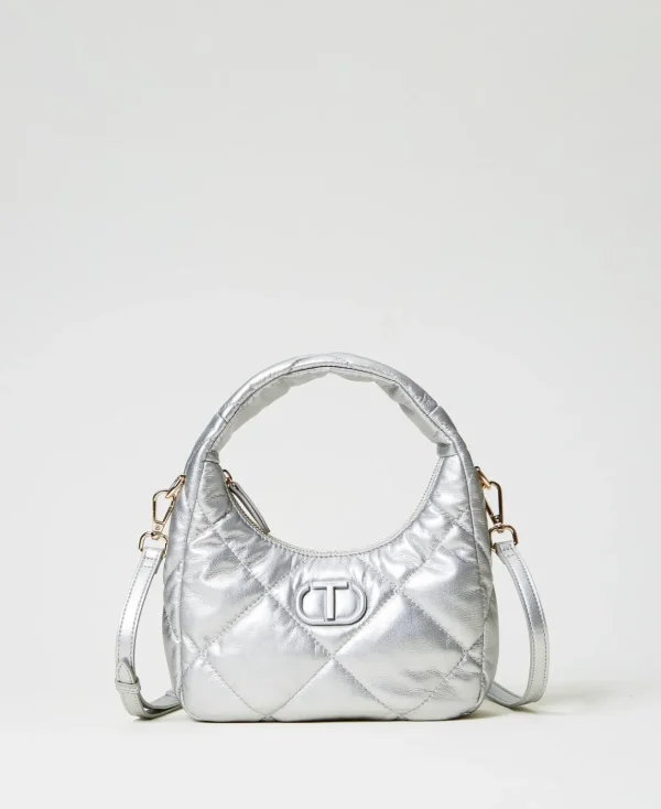 TWINSET Milano Borsa Hobo Piccola Quilted Imbottita | Mini Borse | Borse Hobo