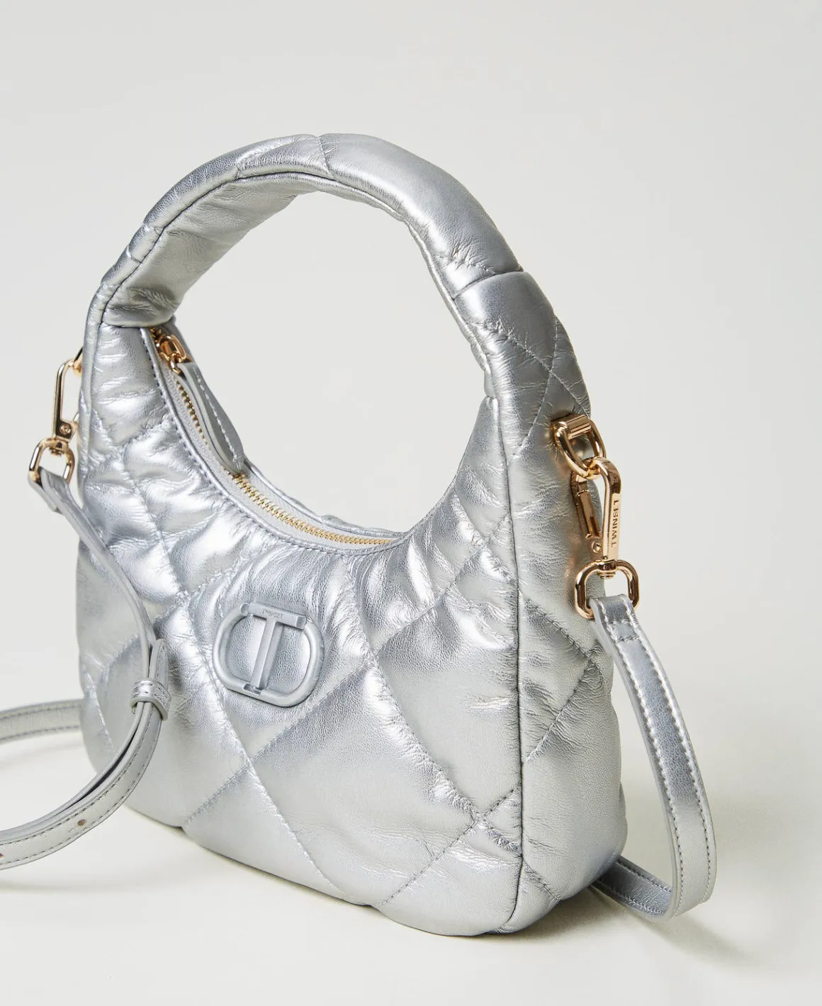 TWINSET Milano Borsa Hobo Piccola Quilted Imbottita | Mini Borse | Borse Hobo