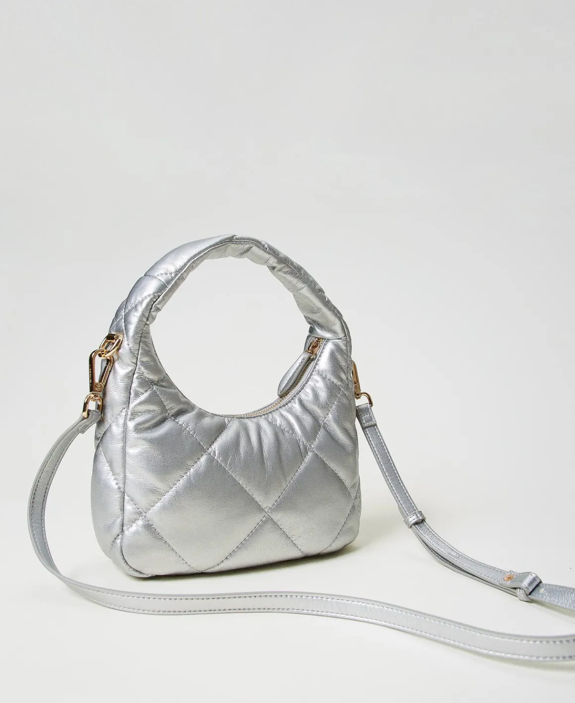 TWINSET Milano Borsa Hobo Piccola Quilted Imbottita | Mini Borse | Borse Hobo
