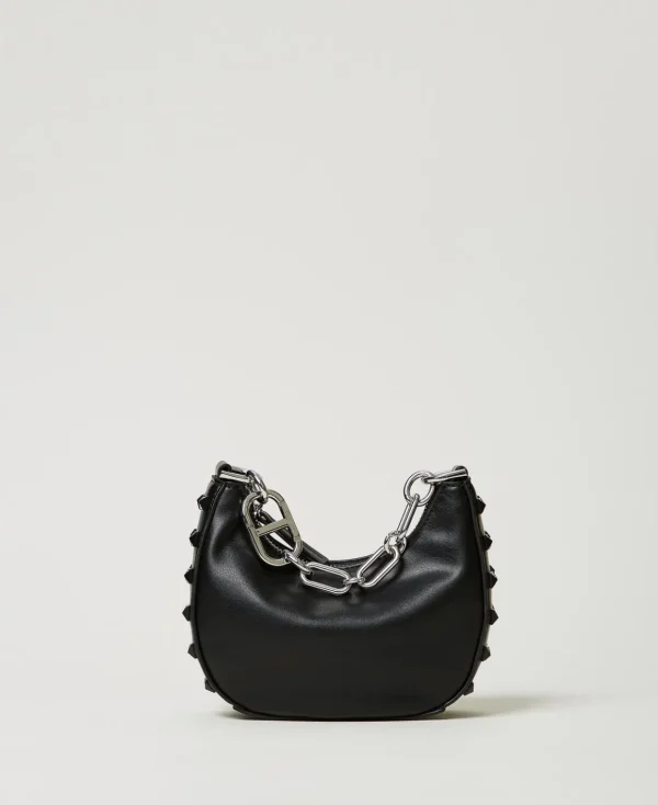 TWINSET Milano Borsa ‘Mini Croissant’ Con Borchie | Mini Borse | Borse Hobo