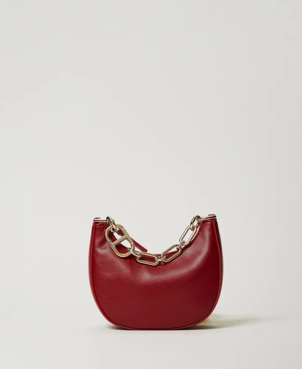 TWINSET Milano Borsa ‘Mini Croissant’ Con Chiusura Oval T | Mini Borse | Borse Hobo