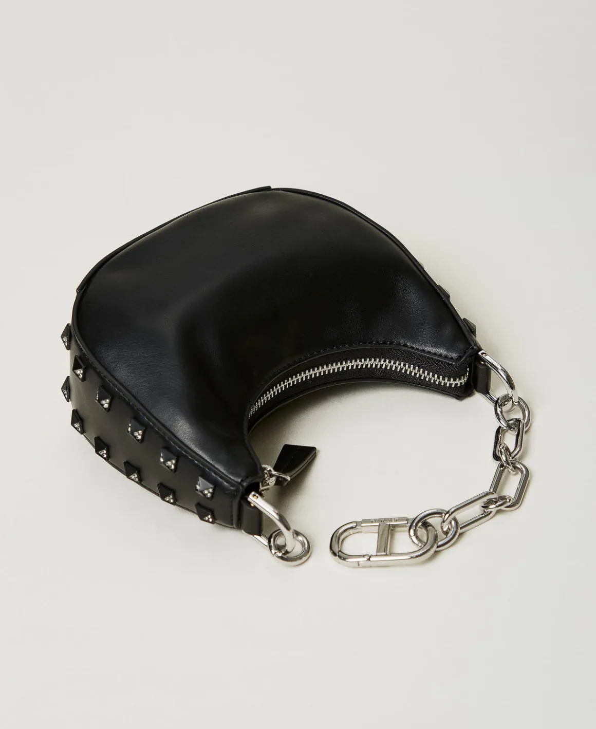 TWINSET Milano Borsa ‘Mini Croissant’ Con Borchie | Mini Borse | Borse Hobo