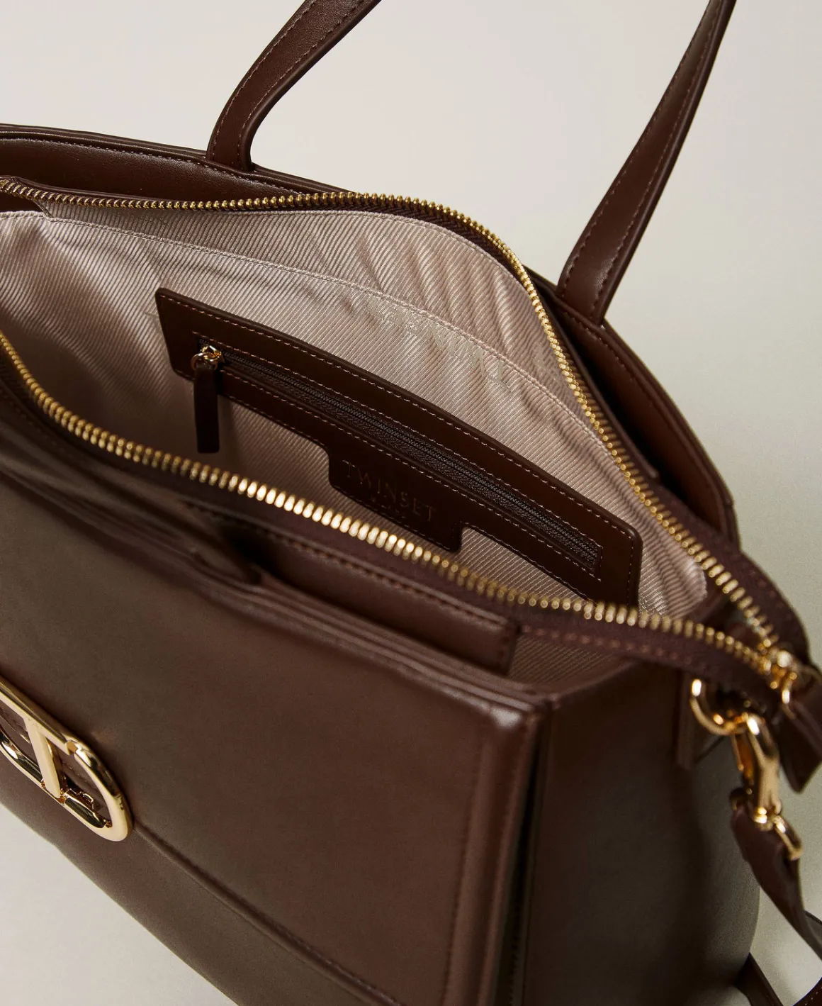 TWINSET Milano Borsa Shopper ‘Brera’ Con Apertura Oval T | Borse Shopping | Borse A Mano