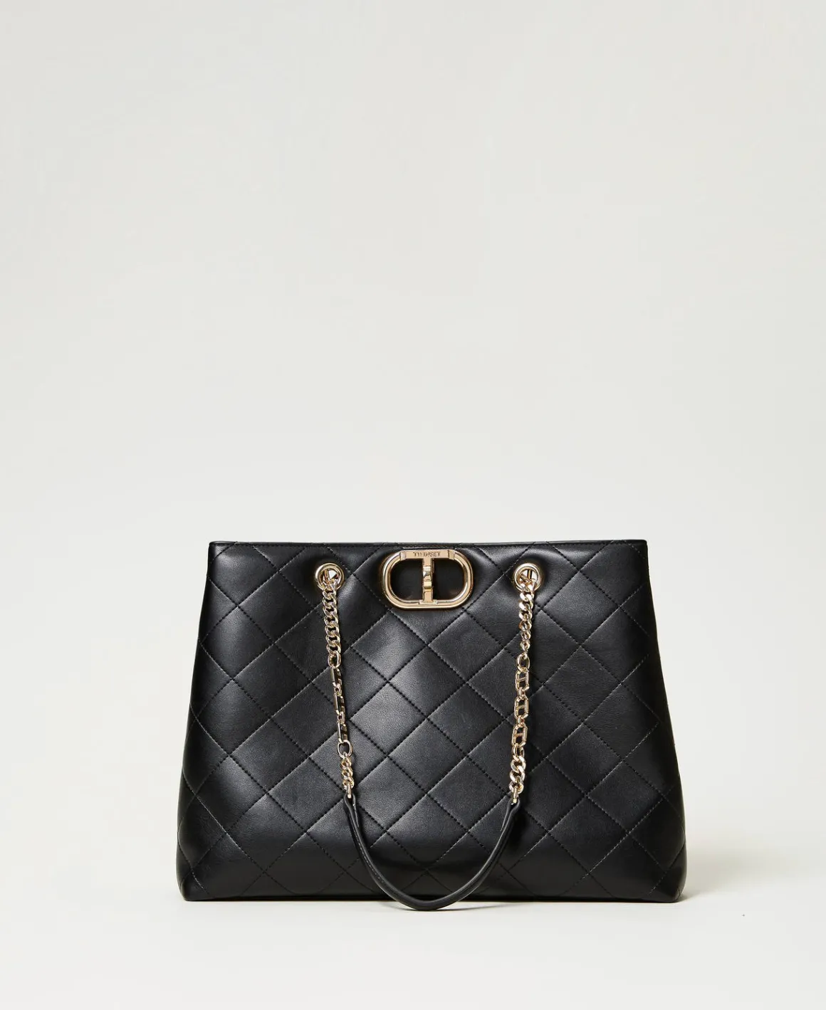 TWINSET Milano Borsa Shopper Con Chiusura Oval T | Borse Shopping | Borse A Mano