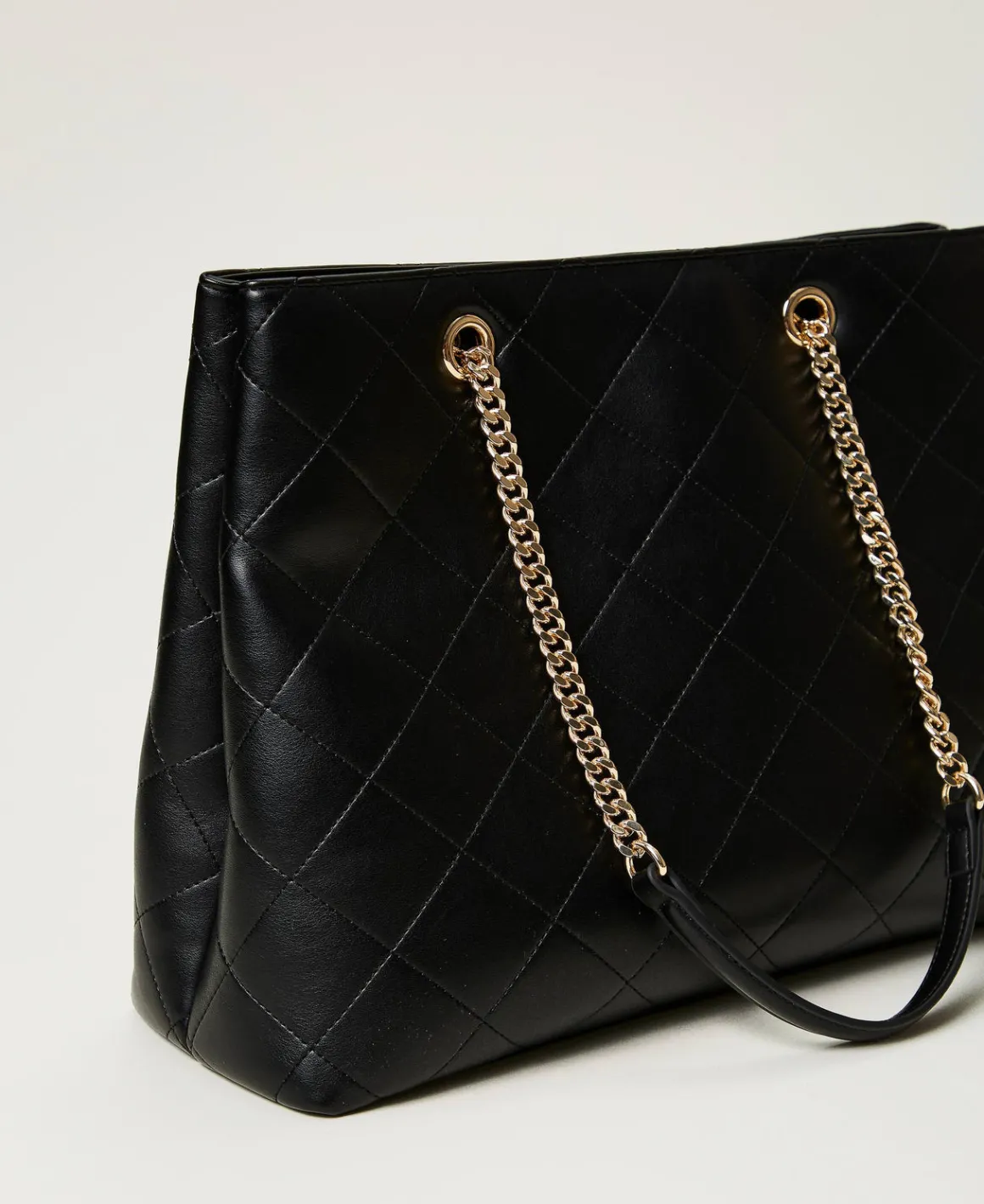 TWINSET Milano Borsa Shopper Con Chiusura Oval T | Borse Shopping | Borse A Mano