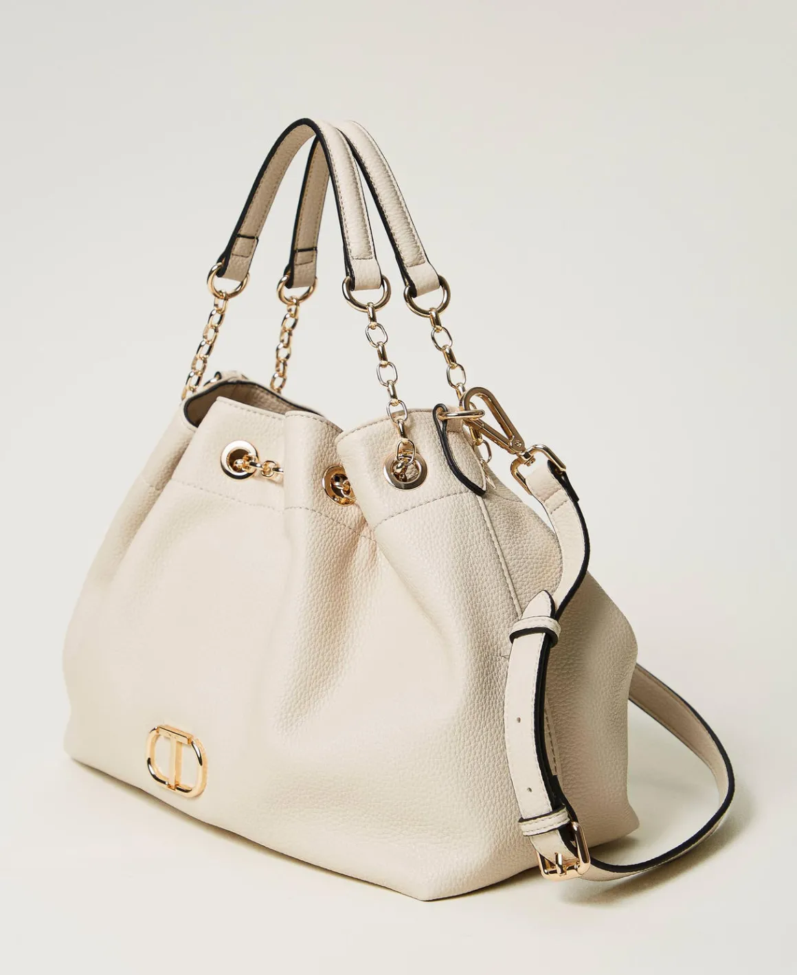 TWINSET Milano Borsa Shopper Con Oval T E Manici Coulisse | Borse Shopping | Borse A Mano