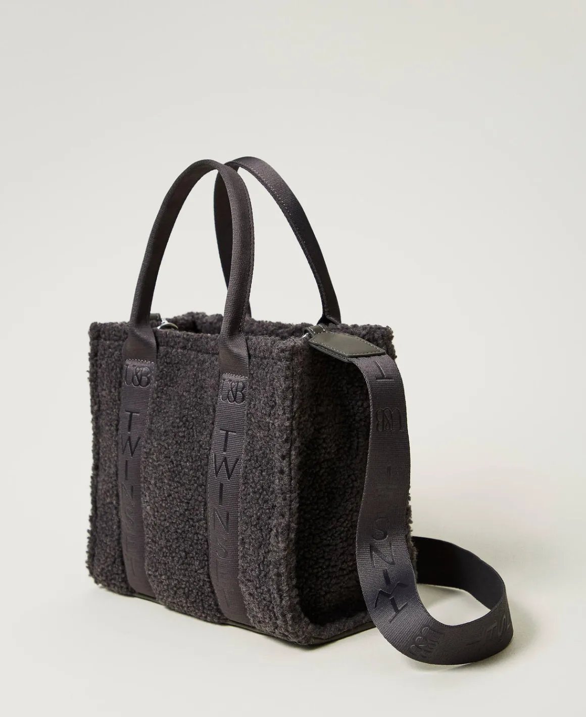 TWINSET Milano Borsa Shopper In Faux Fur Effetto Furry | Borse Shopping | Borse A Mano
