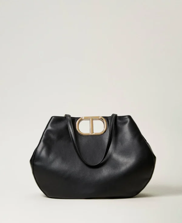 TWINSET Milano Borsa Shopper 'Lila' Con Manico Oval T | Borse Shopping | Borse A Mano