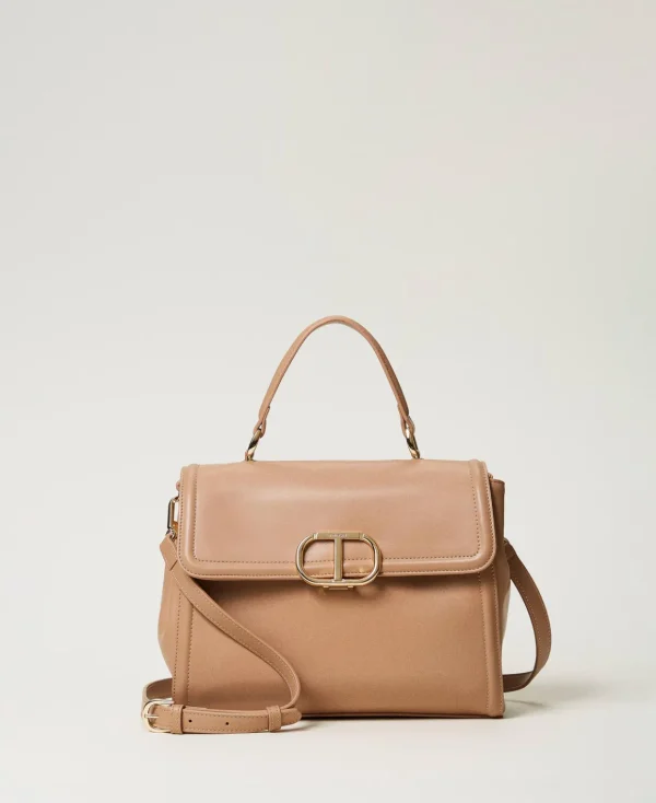 TWINSET Milano Borsa Top Handle ‘Brera’ Con Apertura Oval T | Borse A Mano | Borse A Spalla