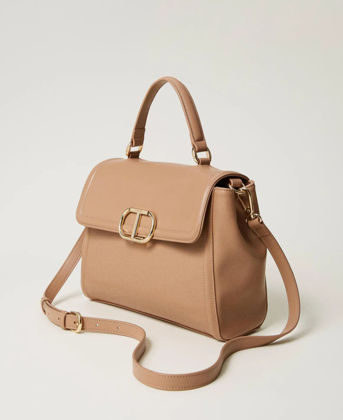 TWINSET Milano Borsa Top Handle ‘Brera’ Con Apertura Oval T | Borse A Mano | Borse A Spalla