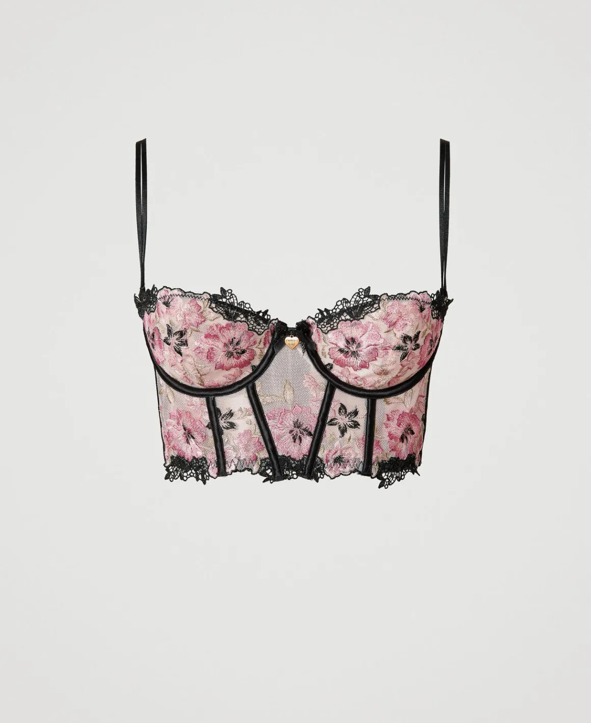 TWINSET Milano Bustino In Tulle Con Ricamo | Intimo E Nightwear
