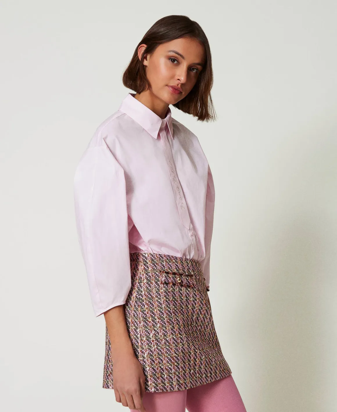 TWINSET Milano Camicia Boxy Con Cravattino | Bluse E Camicie