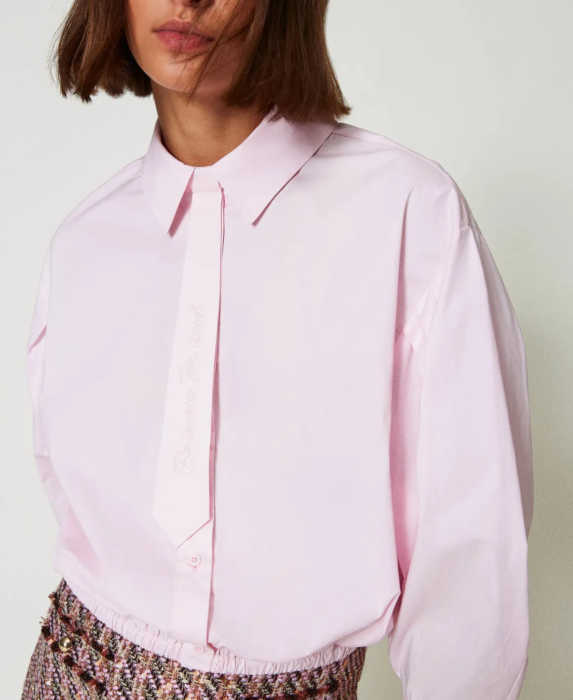 TWINSET Milano Camicia Boxy Con Cravattino | Bluse E Camicie