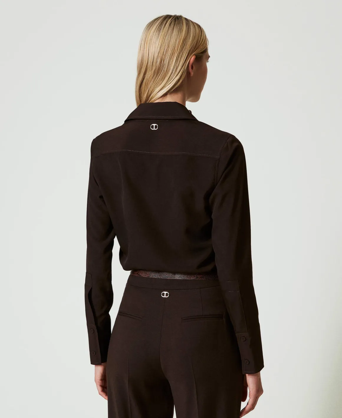 TWINSET Milano Camicia In Crêpe De Chine | Bluse E Camicie