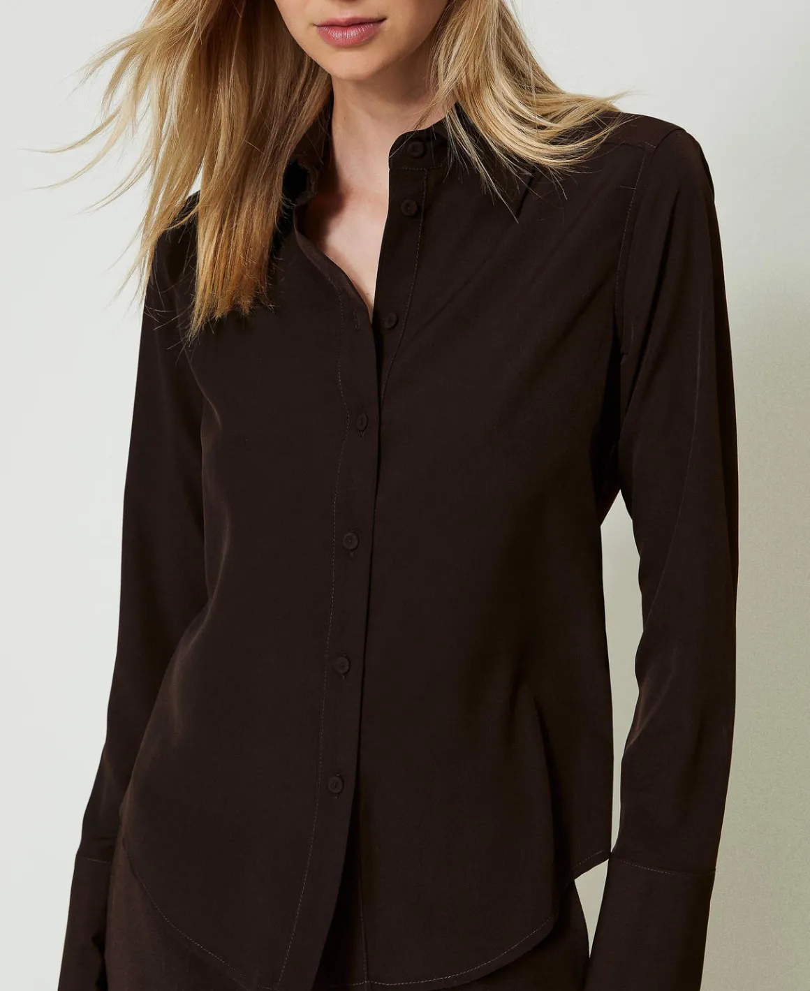 TWINSET Milano Camicia In Crêpe De Chine | Bluse E Camicie