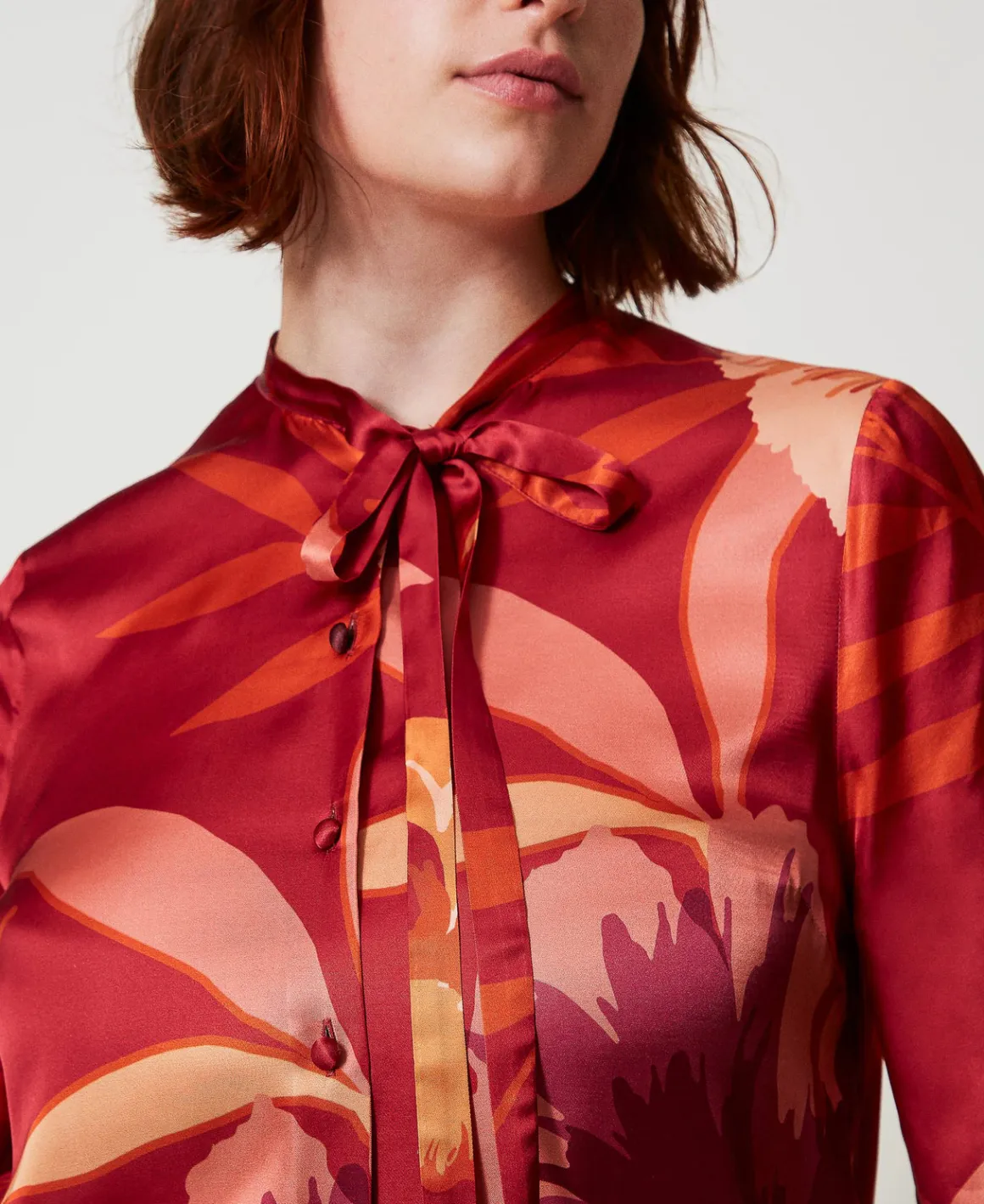 TWINSET Milano Camicia In Raso A Fiori | Bluse E Camicie