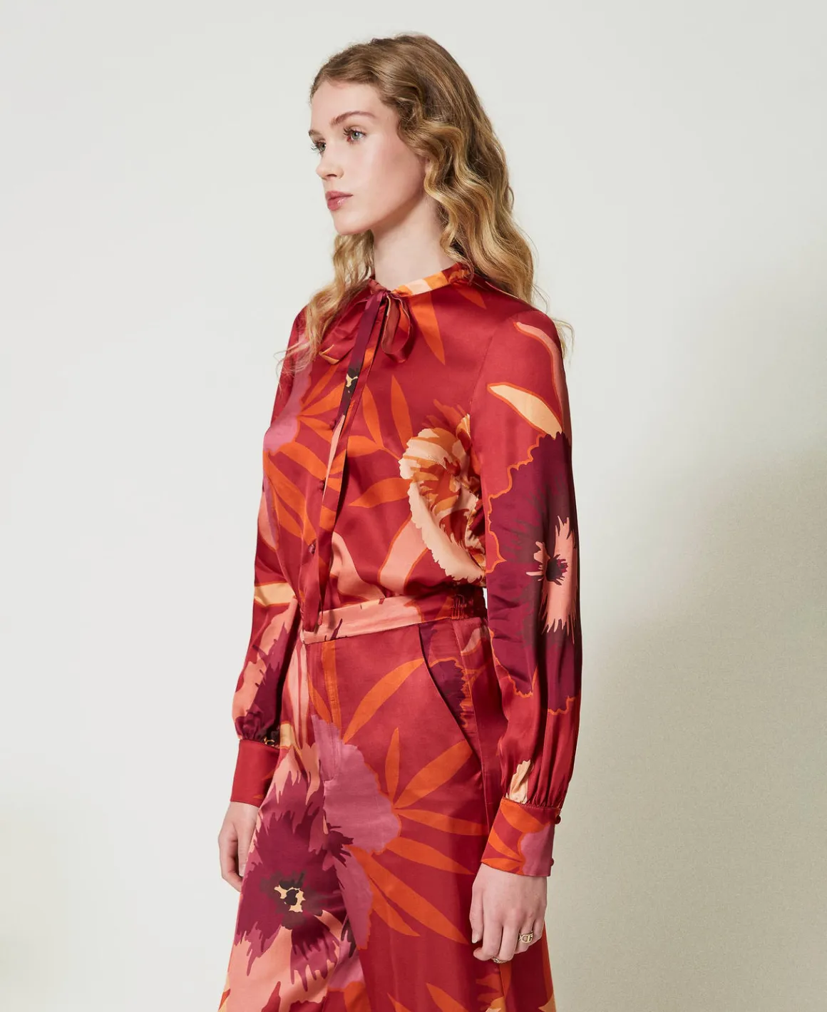 TWINSET Milano Camicia In Raso A Fiori | Bluse E Camicie