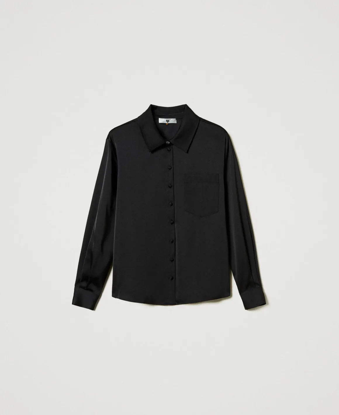 TWINSET Milano Camicia In Raso Con Bottone Gioiello | Bluse E Camicie