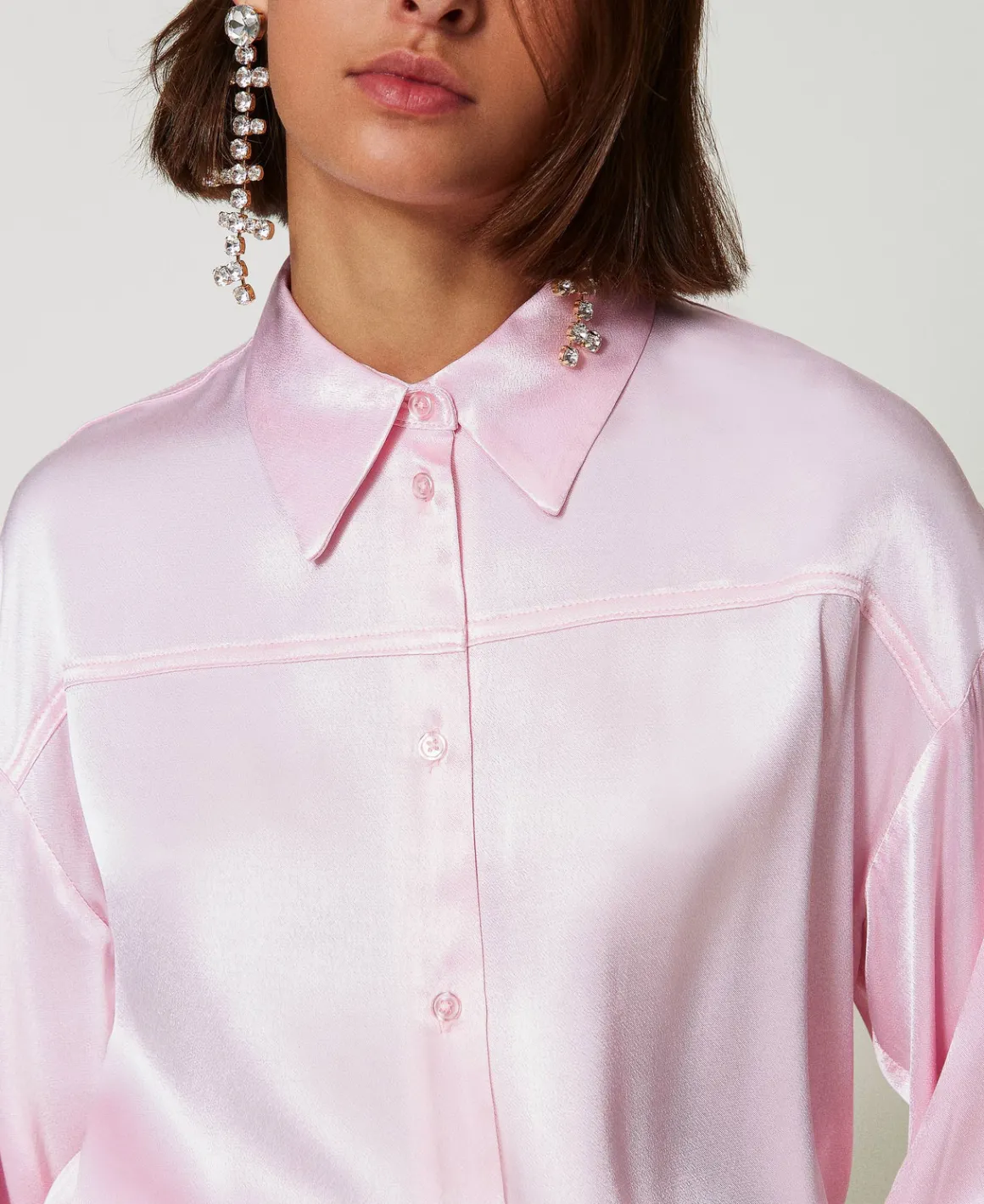 TWINSET Milano Camicia In Raso Martellato | Bluse E Camicie