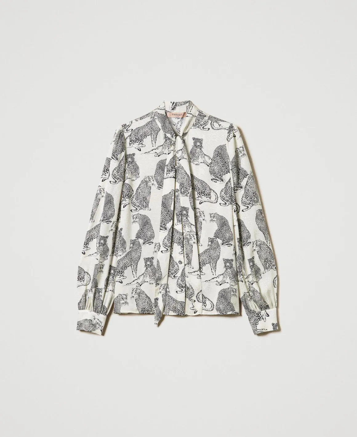 TWINSET Milano Camicia Jacquard Con Stampa Giaguaro | Bluse E Camicie