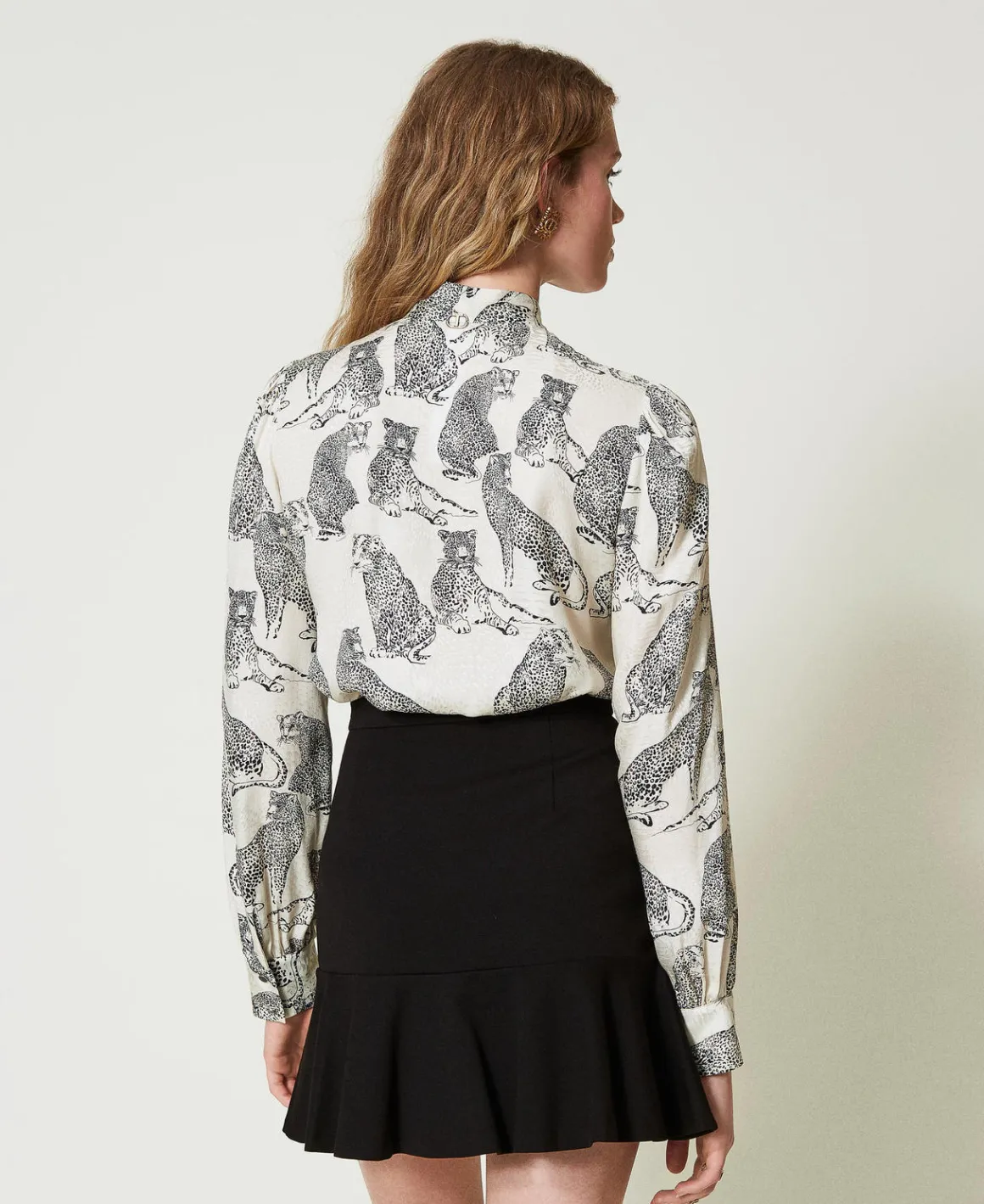 TWINSET Milano Camicia Jacquard Con Stampa Giaguaro | Bluse E Camicie