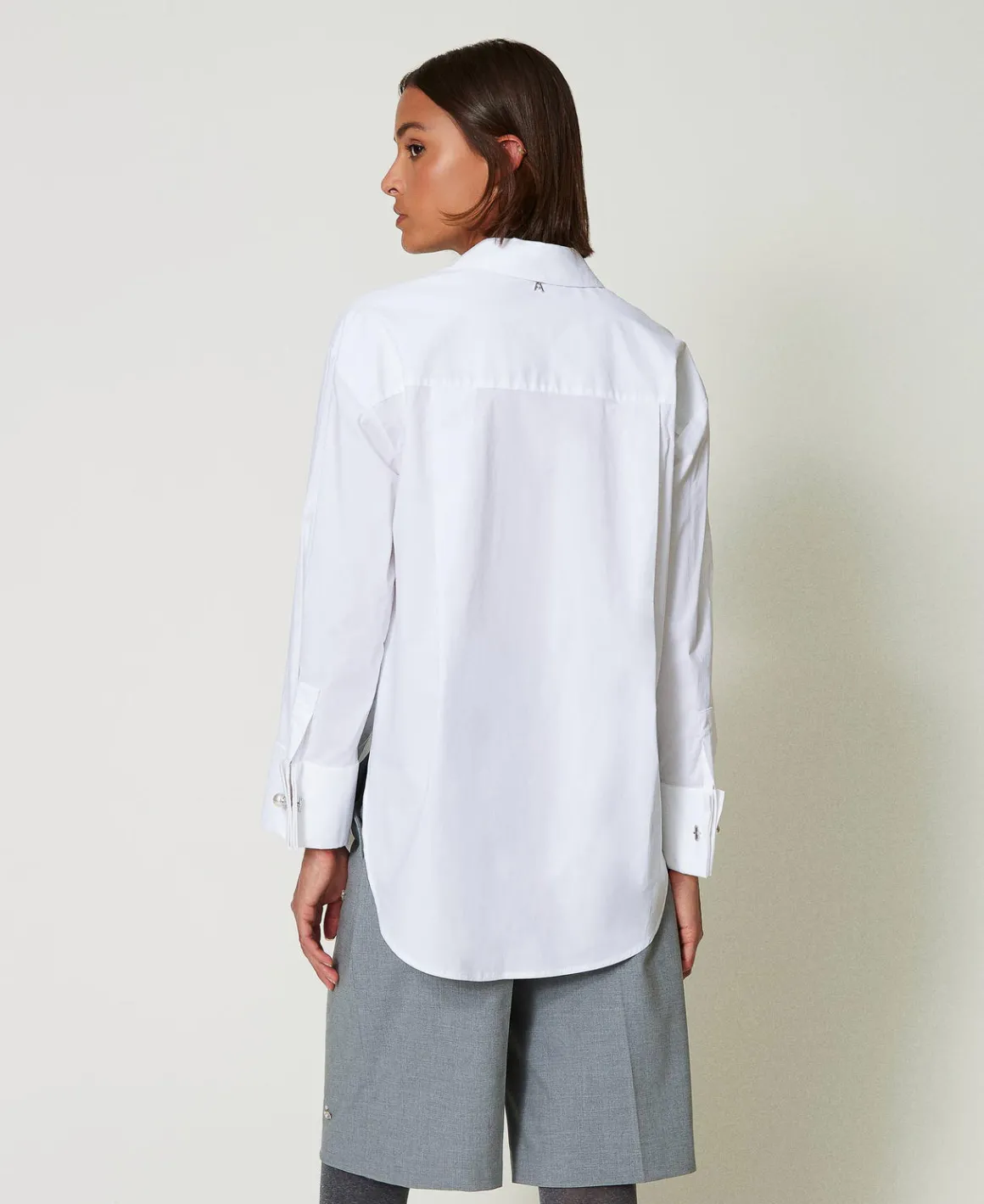 TWINSET Milano Camicia Over In Popeline Con Ricami | Bluse E Camicie