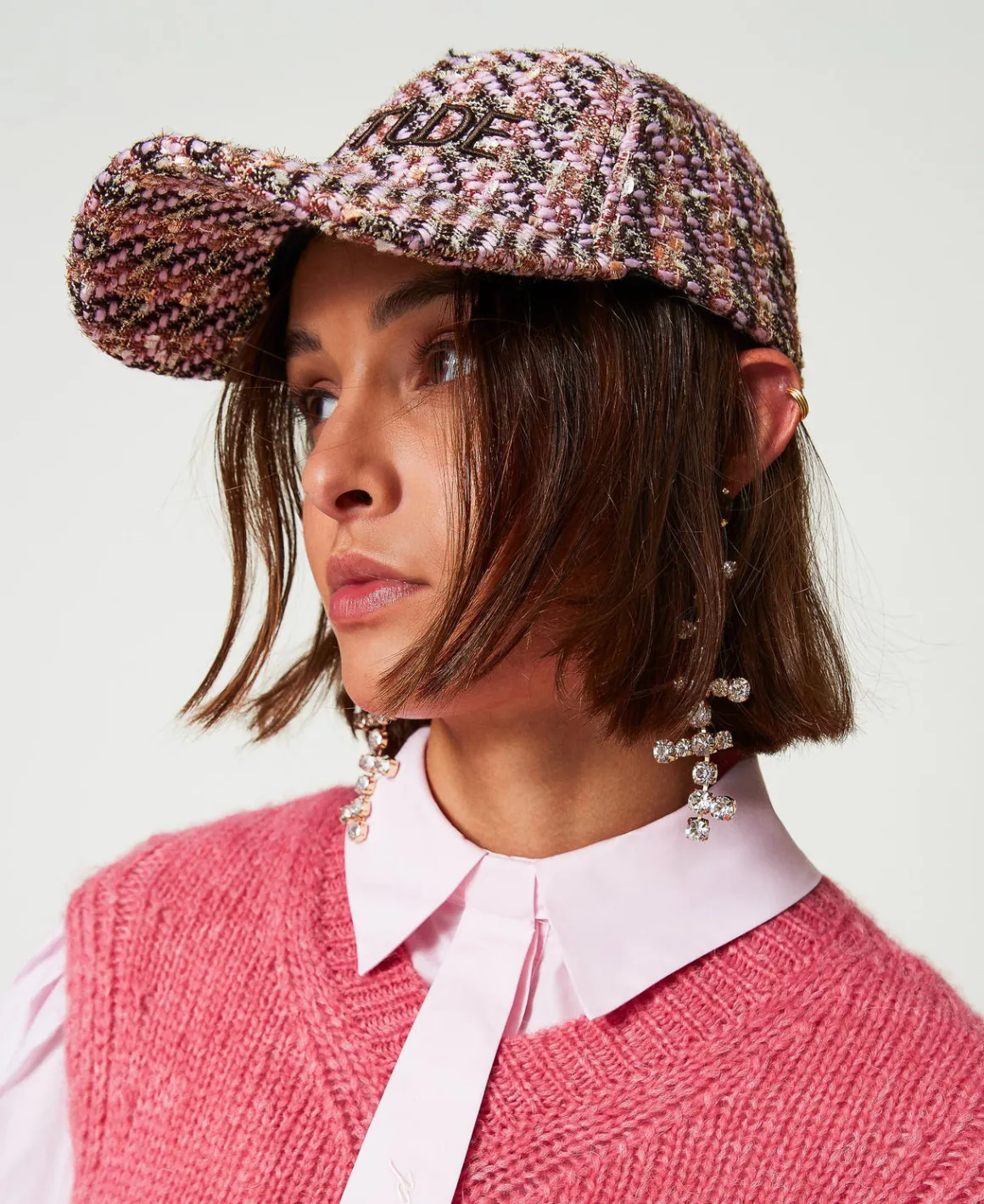 TWINSET Milano Cappello Da Baseball In Bouclé | Cappelli