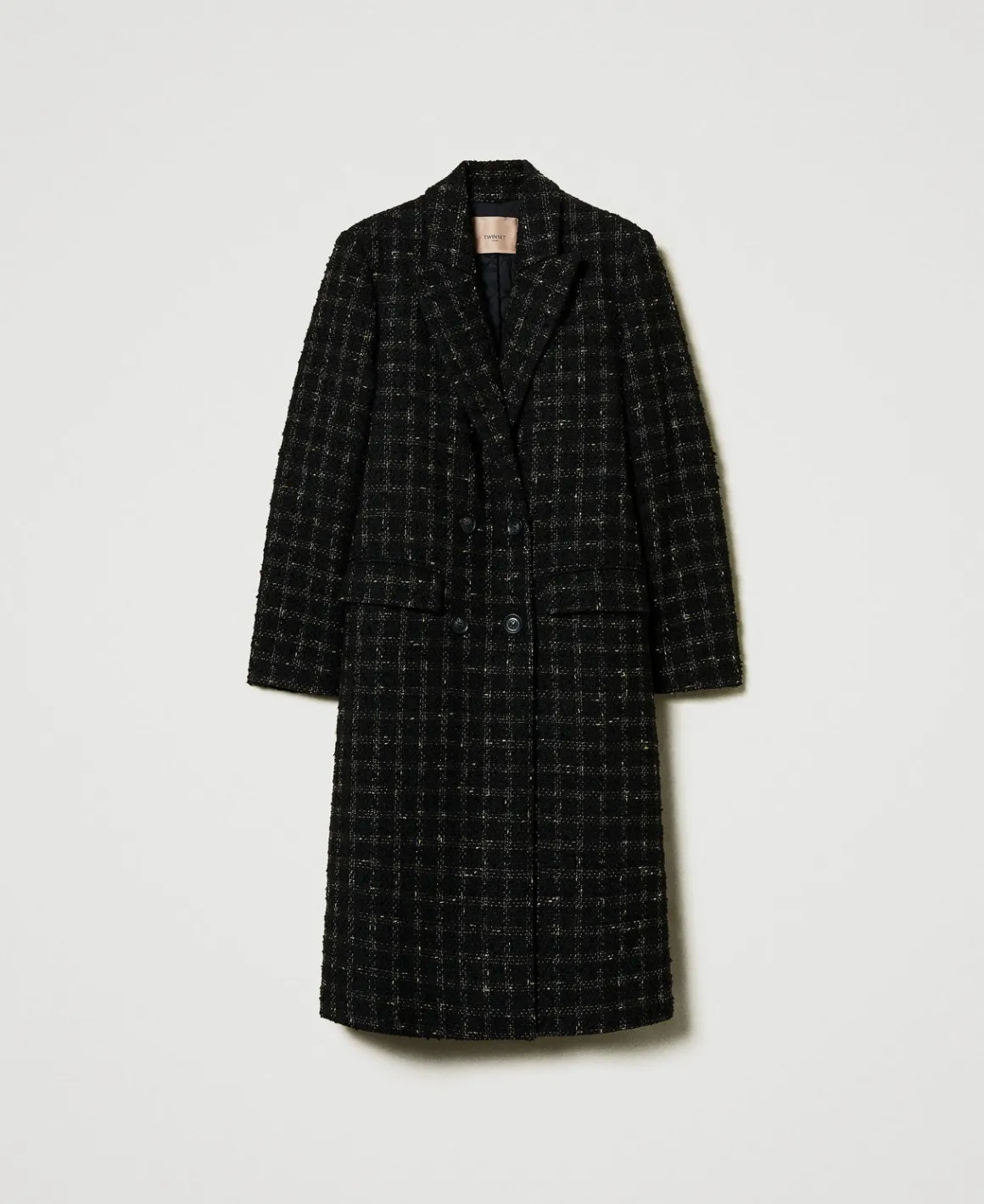 TWINSET Milano Cappotto Bouclé A Disegno Check | Cappotti E Trench