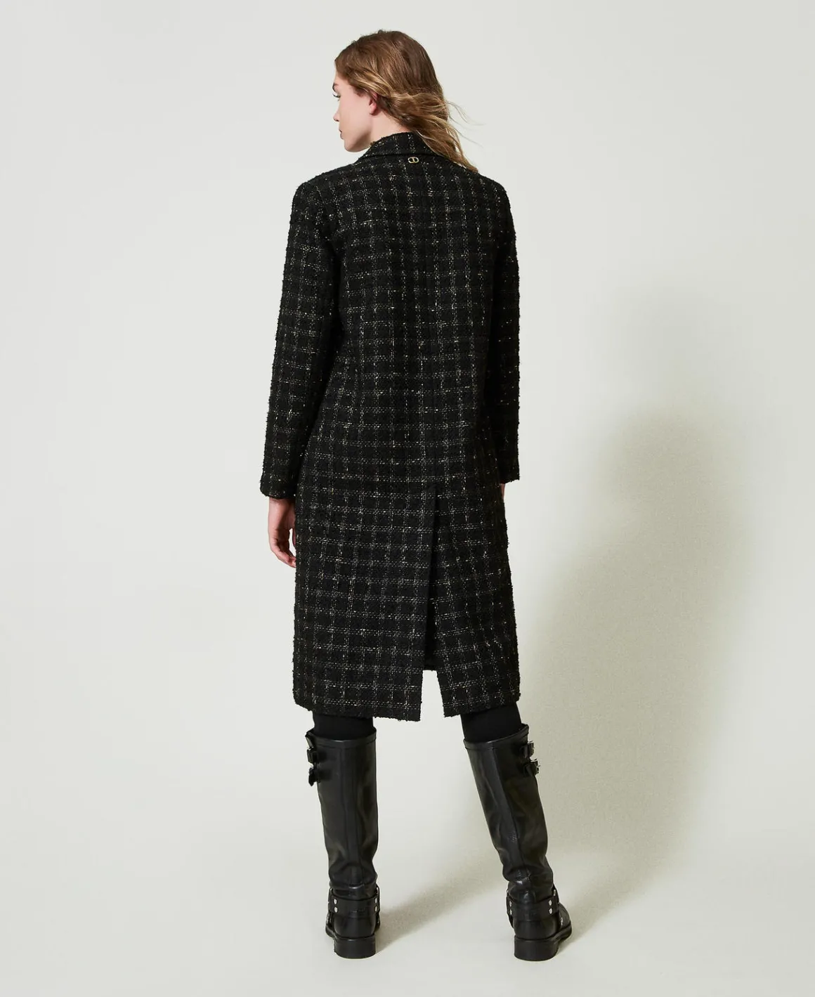 TWINSET Milano Cappotto Bouclé A Disegno Check | Cappotti E Trench