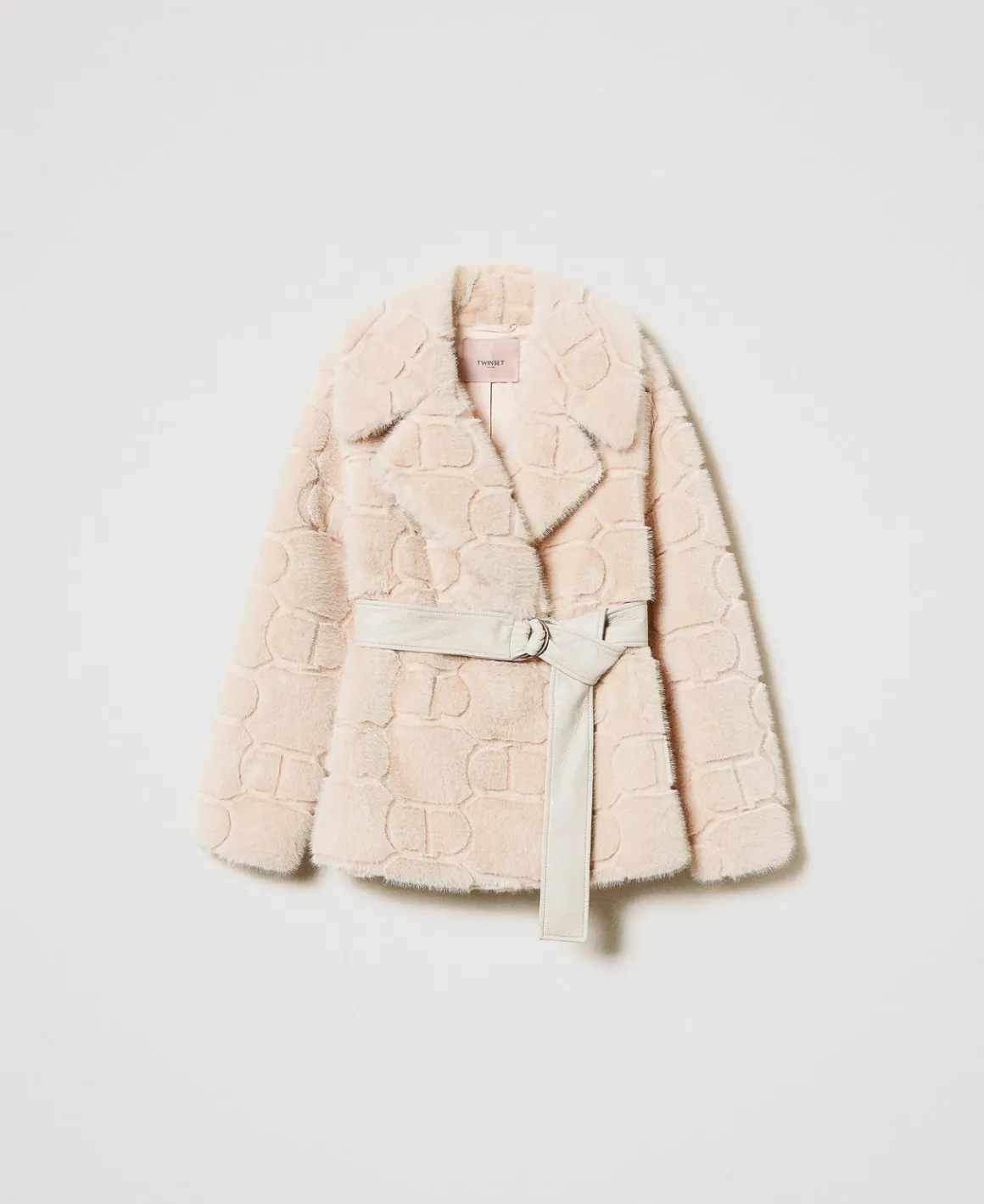 TWINSET Milano Cappotto Corto In Faux Fur Con Oval T | Cappotti E Trench