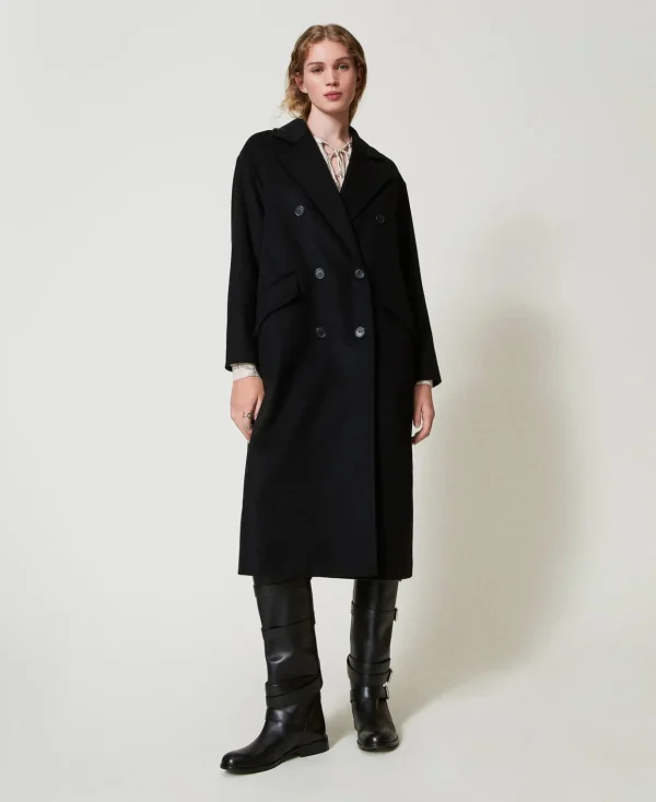 TWINSET Milano Cappotto Di Linea Morbida In Misto Lana | Cappotti E Trench