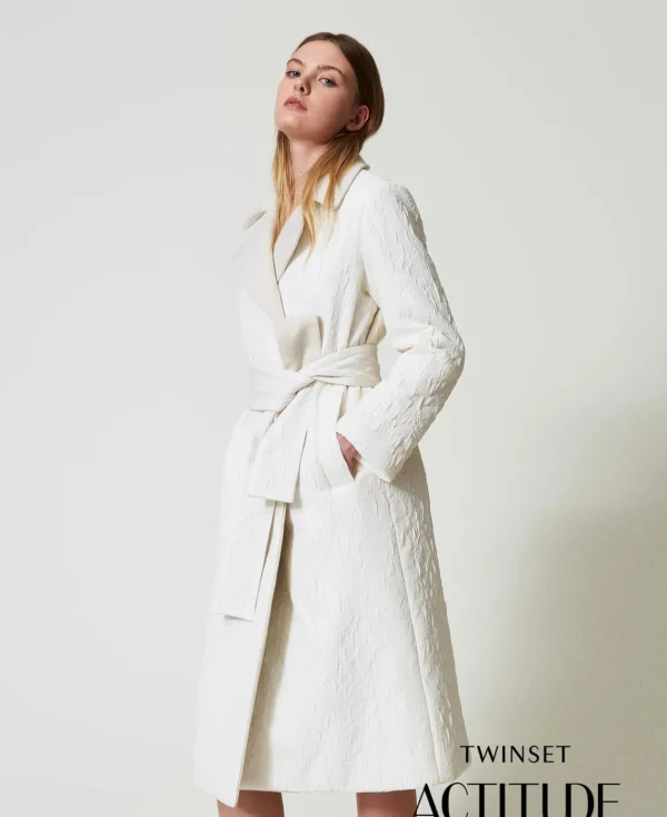TWINSET Milano Cappotto Doppiopetto Goffrato | Cappotti E Trench