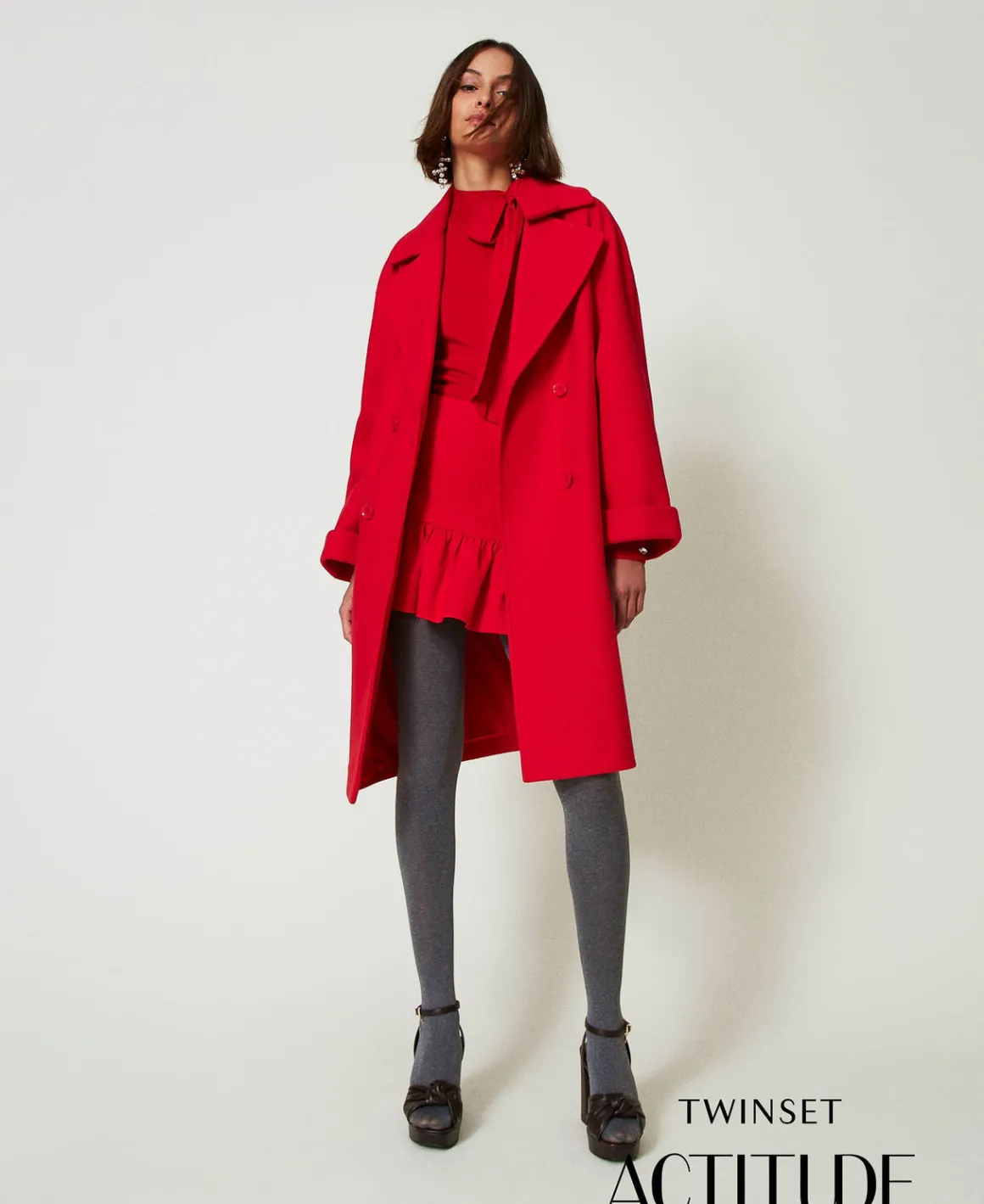TWINSET Milano Cappotto Doppiopetto In Panno | Cappotti E Trench