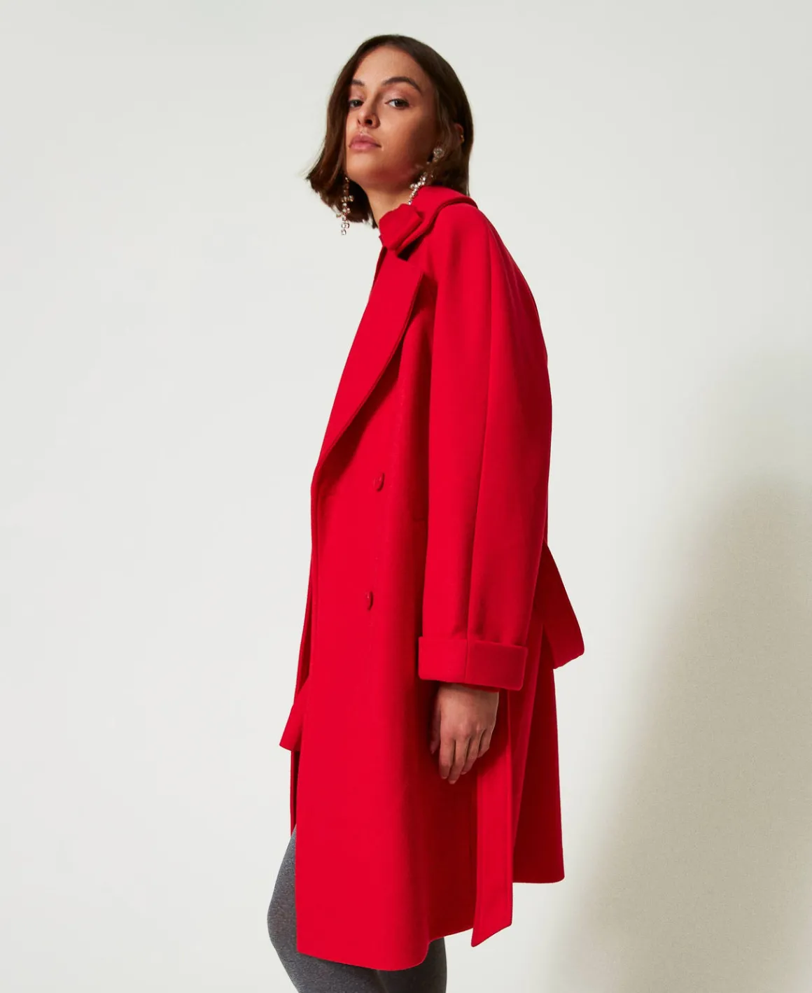 TWINSET Milano Cappotto Doppiopetto In Panno | Cappotti E Trench