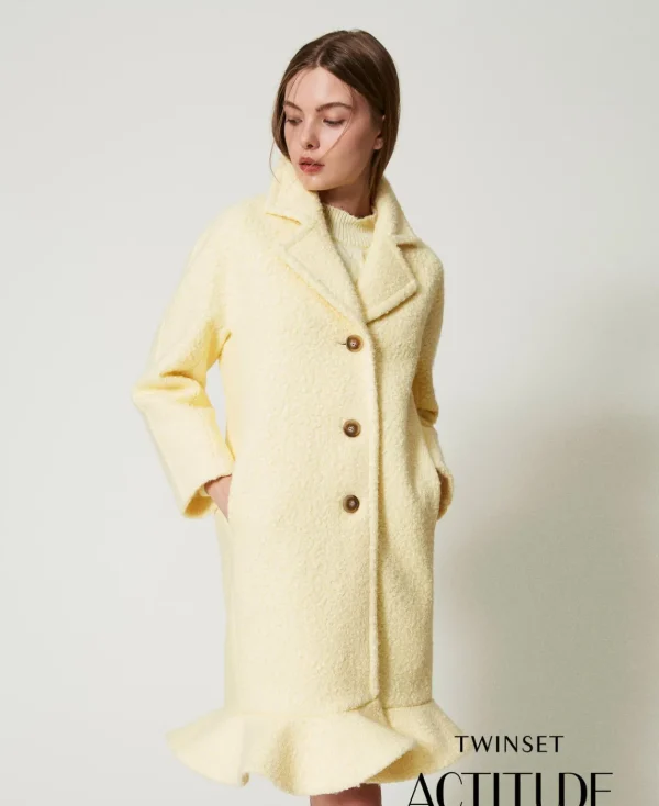 TWINSET Milano Cappotto In Panno Arricciato | Cappotti E Trench