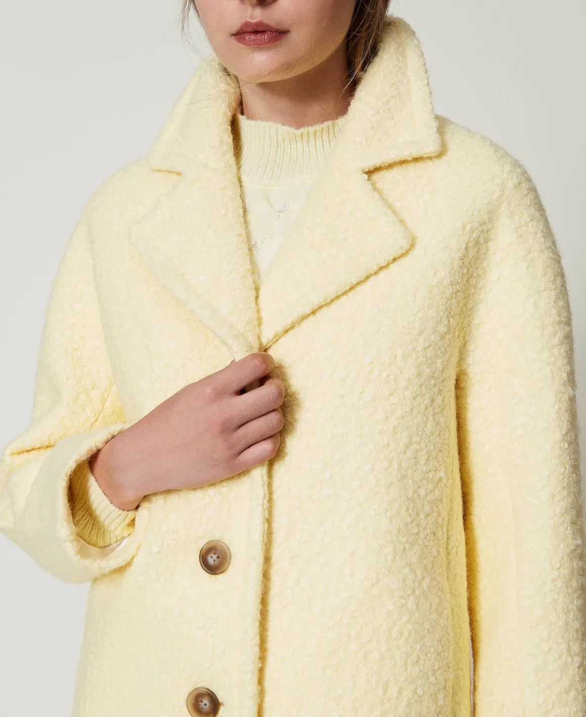 TWINSET Milano Cappotto In Panno Arricciato | Cappotti E Trench