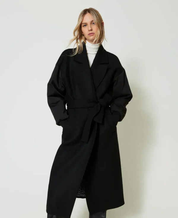 TWINSET Milano Cappotto In Panno Di Misto Lana | Cappotti E Trench
