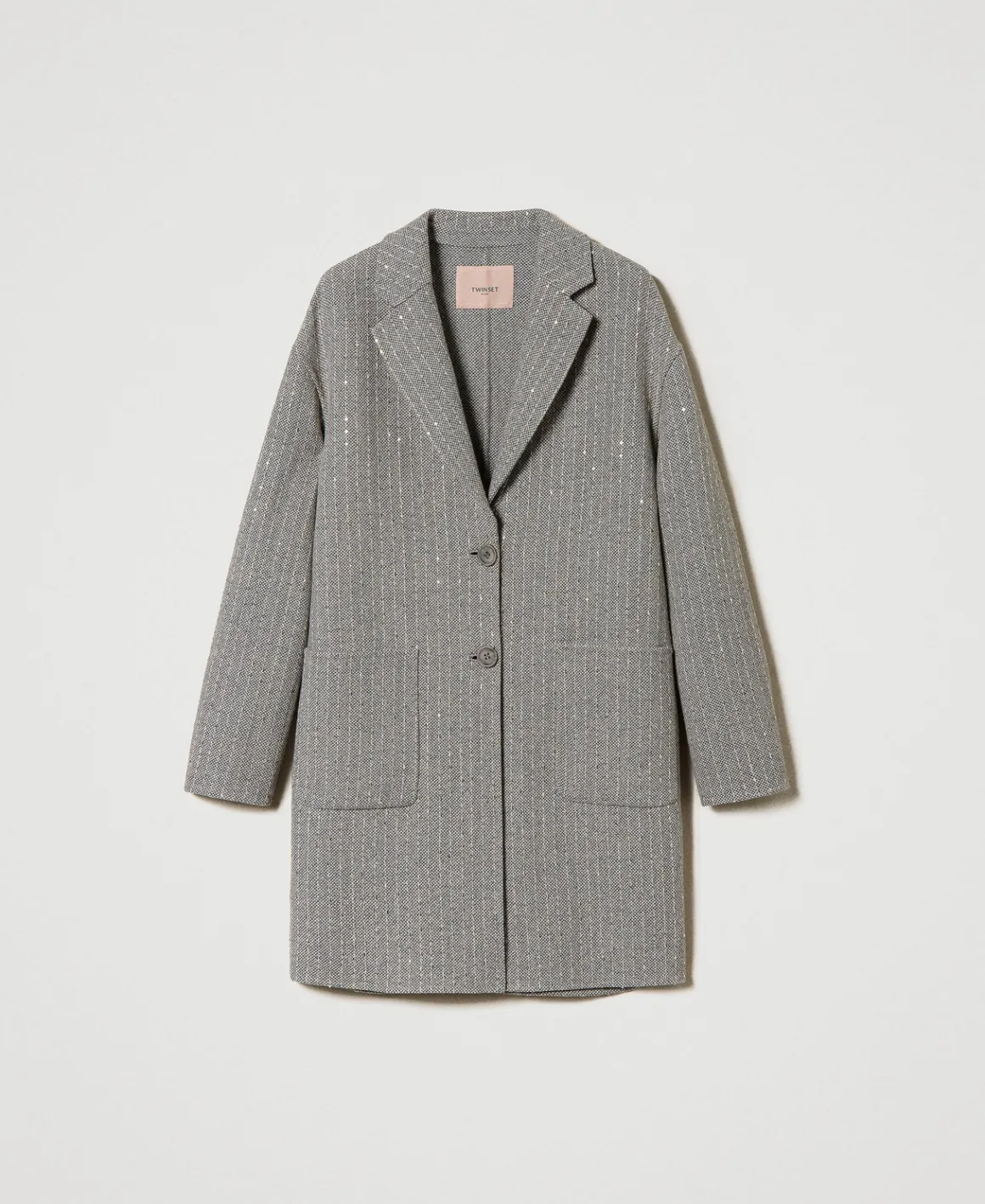 TWINSET Milano Cappotto In Panno Double Con Paillettes | Cappotti E Trench