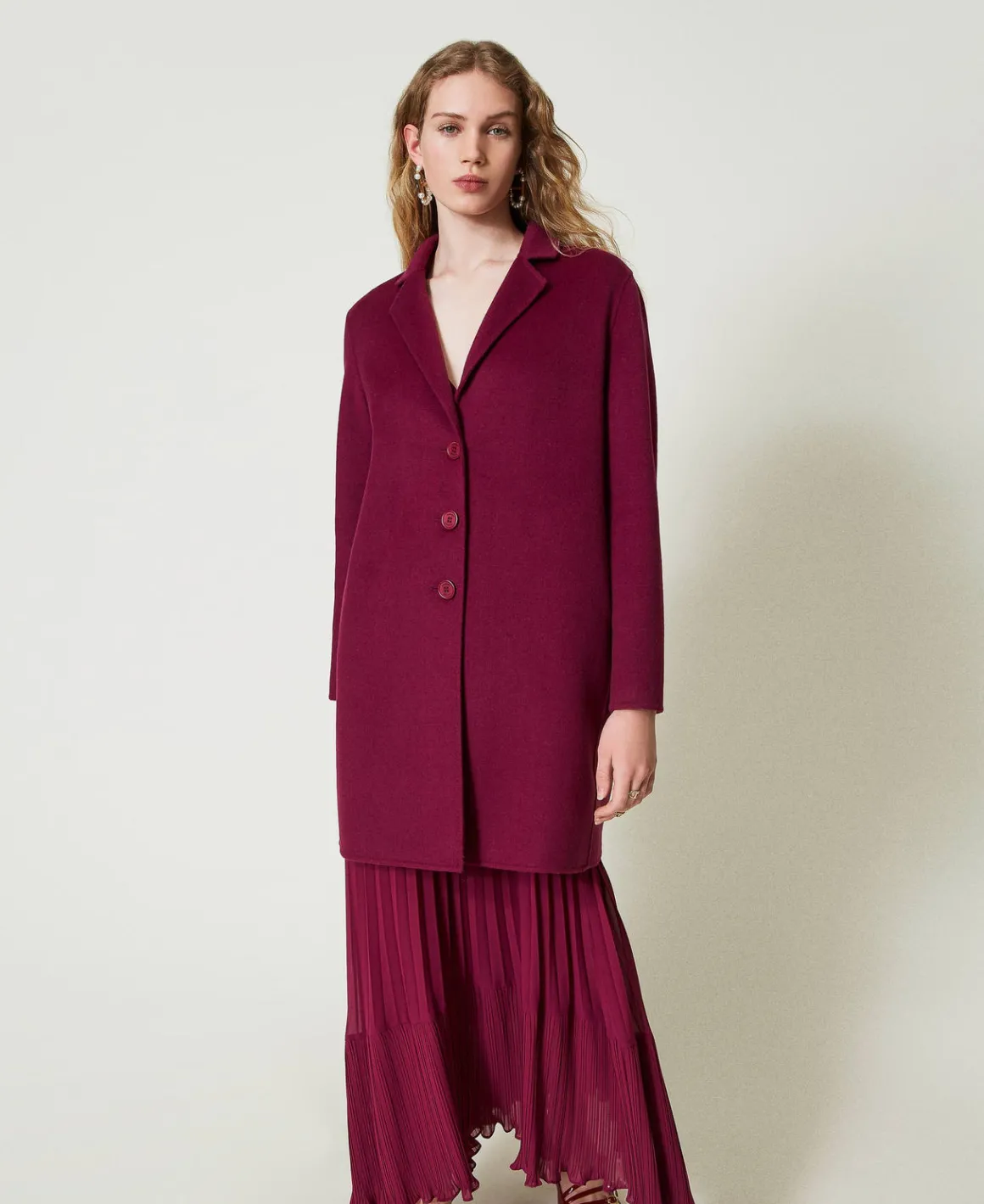 TWINSET Milano Cappotto In Panno Double Misto Lana | Cappotti E Trench