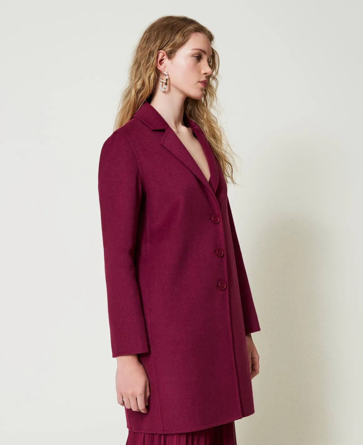 TWINSET Milano Cappotto In Panno Double Misto Lana | Cappotti E Trench