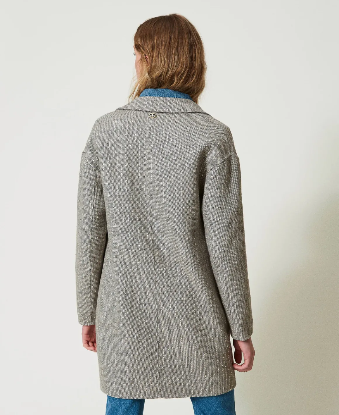 TWINSET Milano Cappotto In Panno Double Con Paillettes | Cappotti E Trench