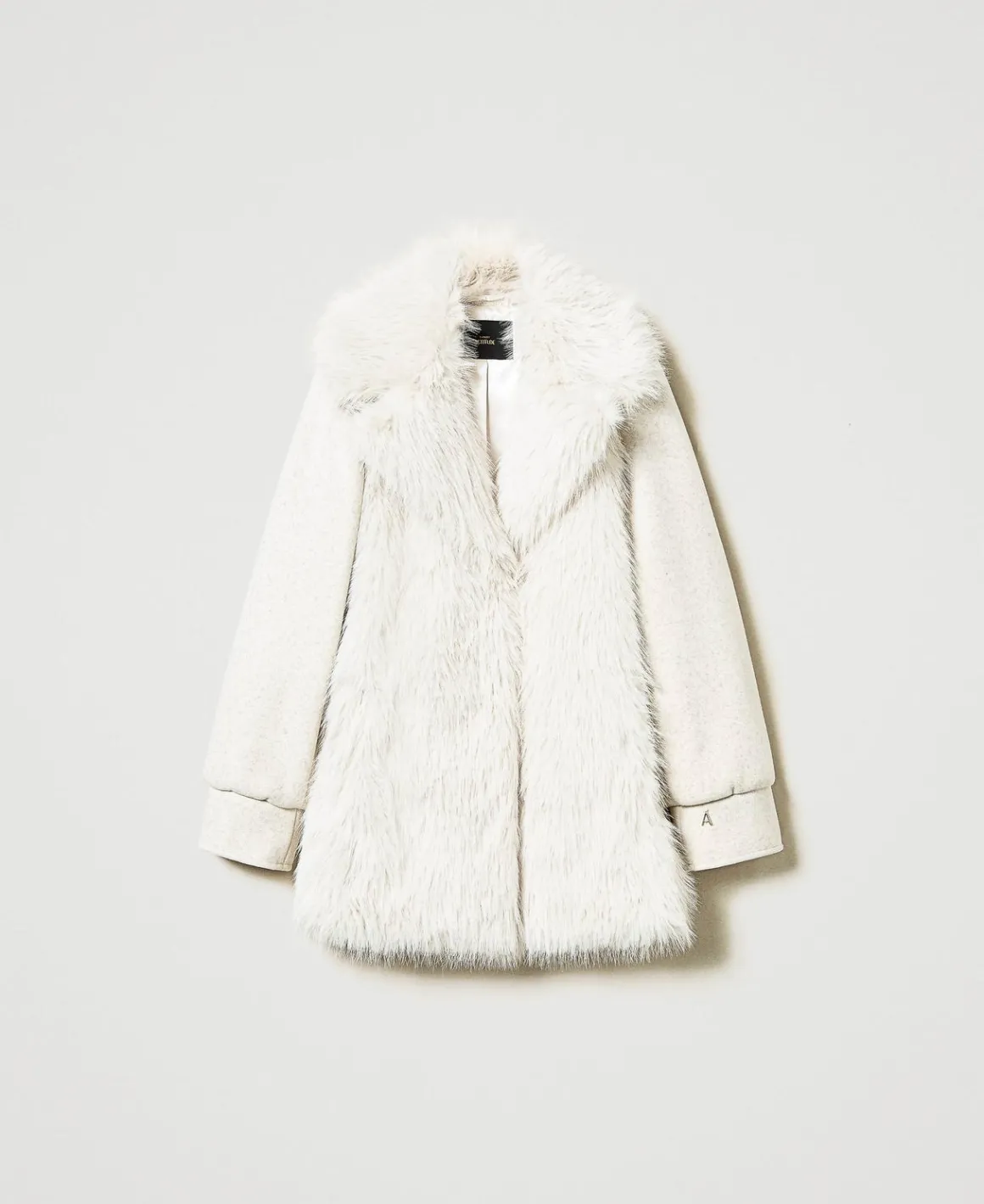 TWINSET Milano Cappotto In Panno E Faux Fur | Cappotti E Trench