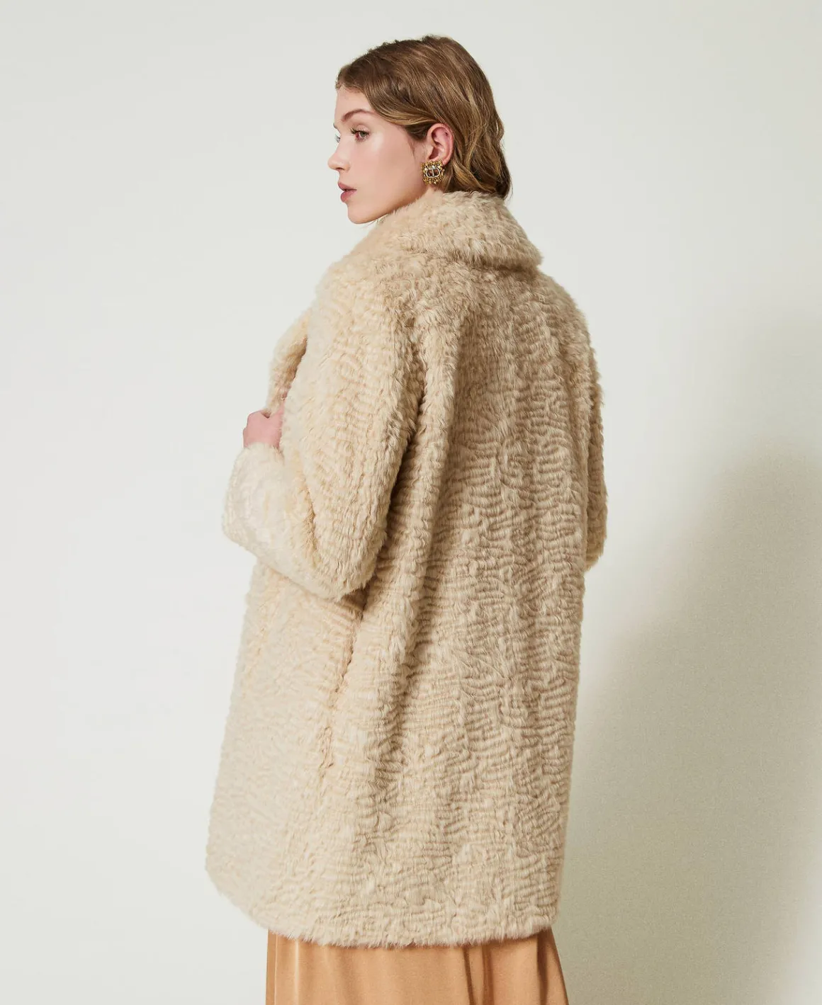 TWINSET Milano Cappotto Longuette In Faux Fur | Cappotti E Trench