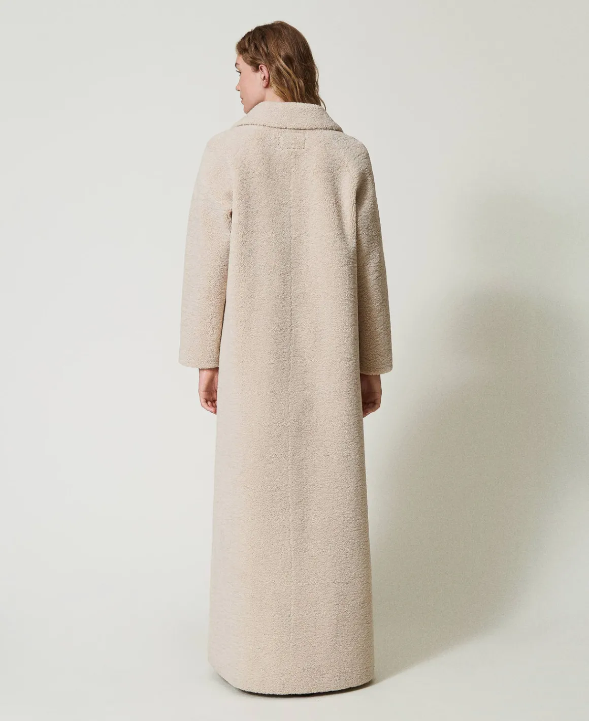 TWINSET Milano Cappotto Lungo Doppiopetto In Faux Fur | Cappotti E Trench