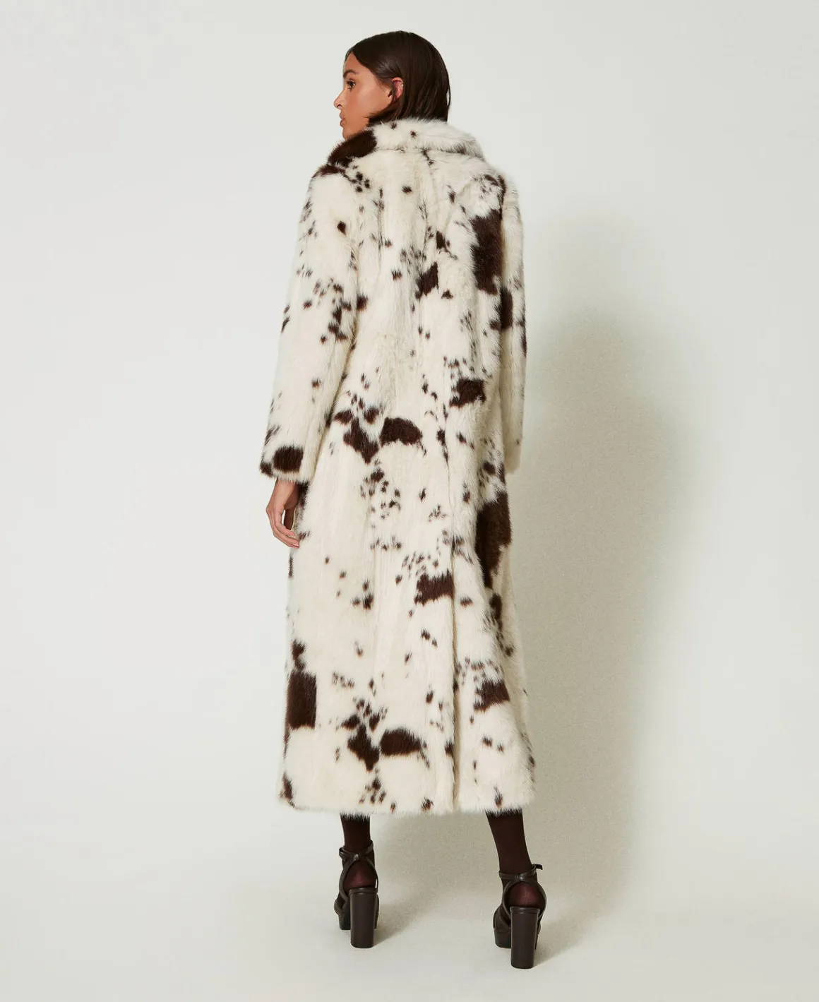 TWINSET Milano Cappotto Lungo In Faux Fur | Cappotti E Trench