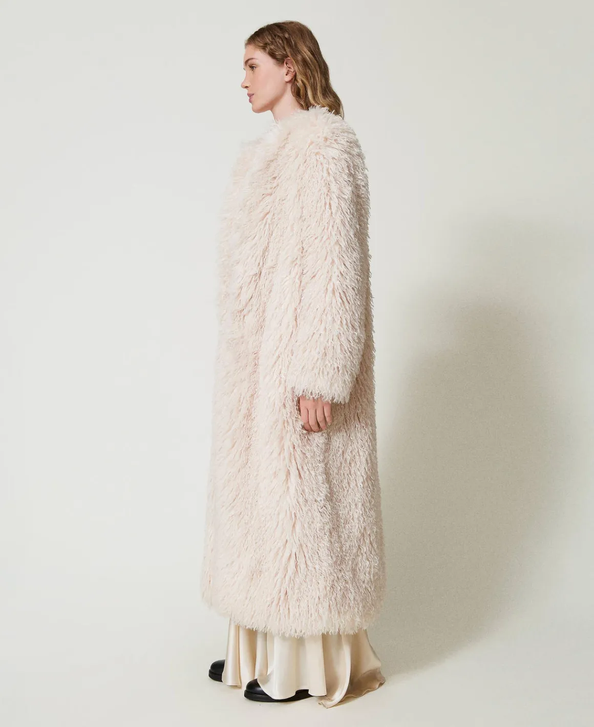 TWINSET Milano Cappotto Lungo In Faux Fur | Cappotti E Trench