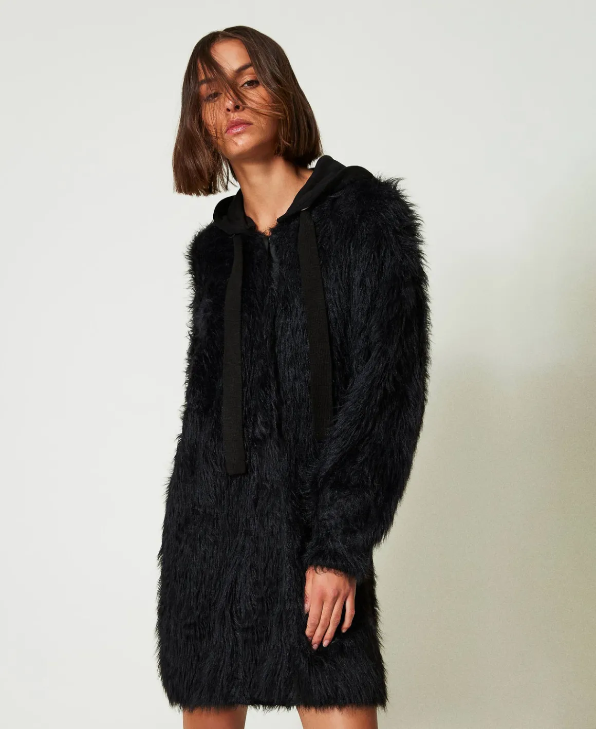 TWINSET Milano Cappotto MYFO In Maglia Con Cappuccio | Cappotti E Trench