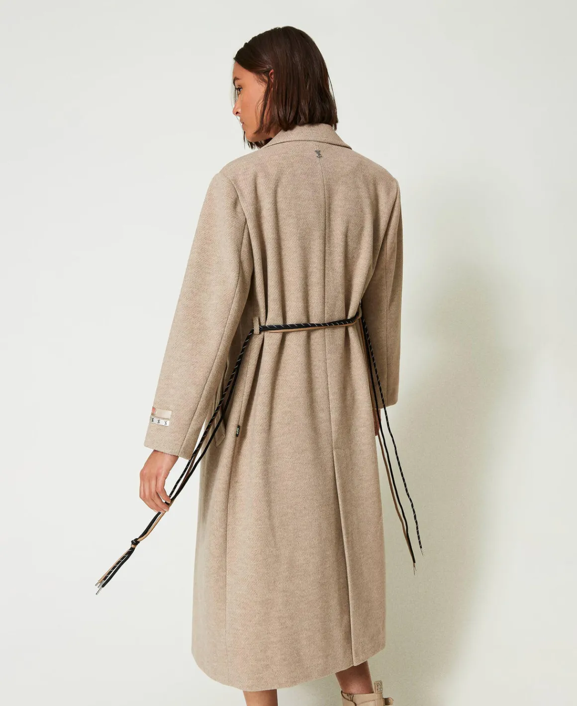 TWINSET Milano Cappotto MYFO In Panno Diagonale | Cappotti E Trench