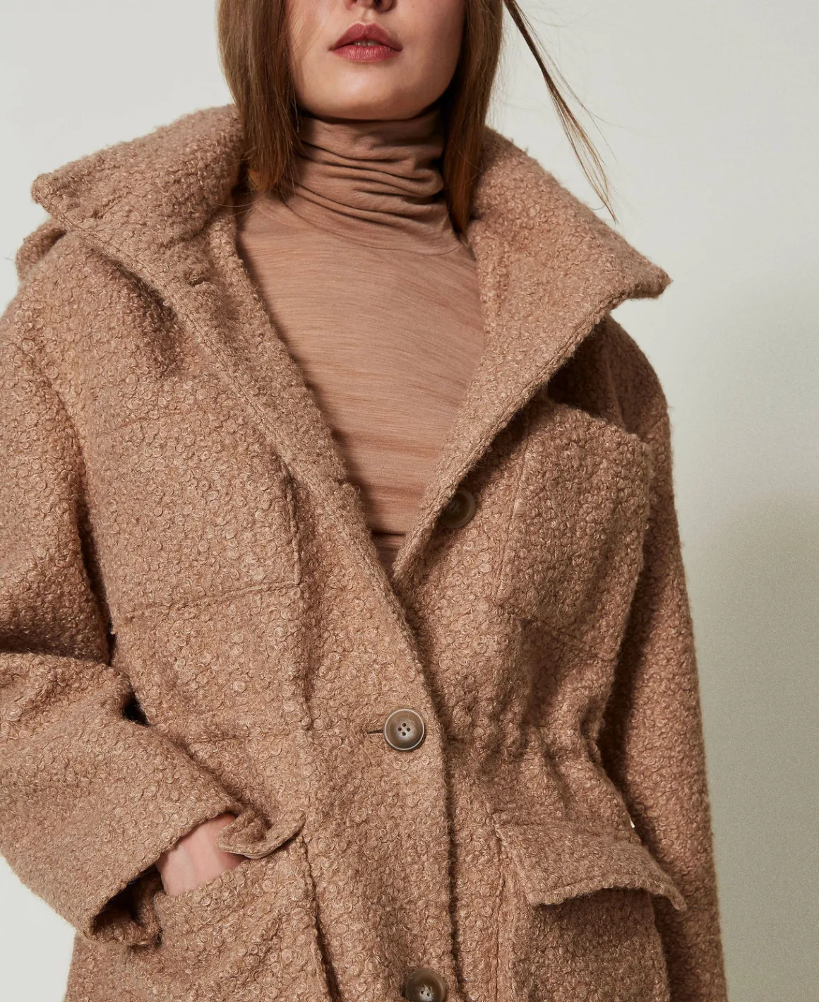 TWINSET Milano Cappotto Parka In Panno Arricciato | Cappotti E Trench